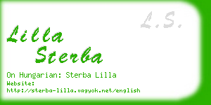 lilla sterba business card